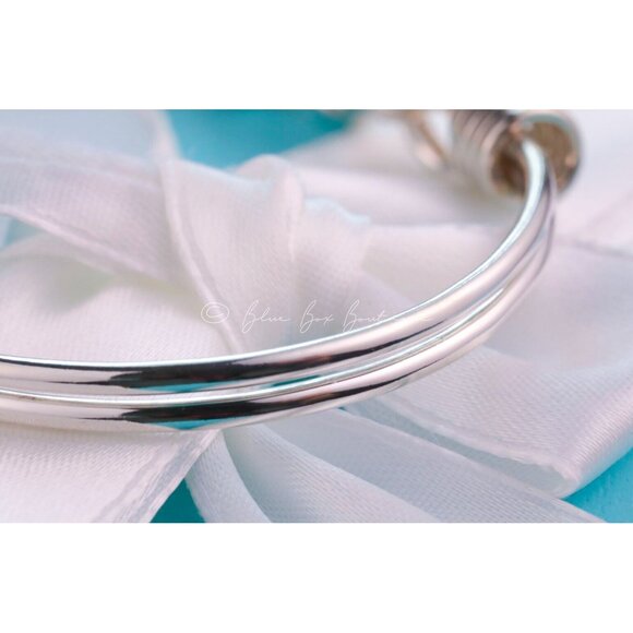 Tiffany & Co. Vintage Ball Coil Hook Bangle Bracelet in 925 Silver & 18K Gold - Picture 7 of 8